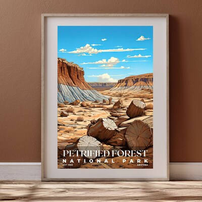 Petrified Forest National Park Poster, Travel Art, Office Poster, Home Decor | S7 - image4